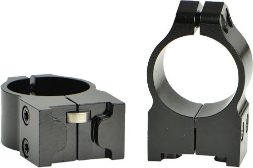 Warne 1R7M Ruger M77 Permanently Attached Scope Rings, Solid Steel, Vertica view 2