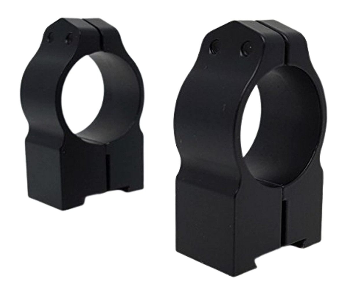 Warne 2B1M CZ Permanently Attached Scope Rings, Solid Steel, Vertically Spl