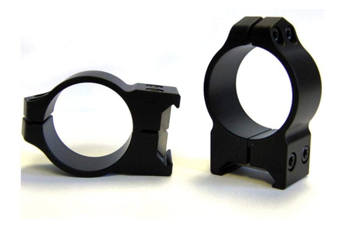 Warne 14BM CZ 550 Permanently Attached Scope Rings, Solid Steel, Vertically