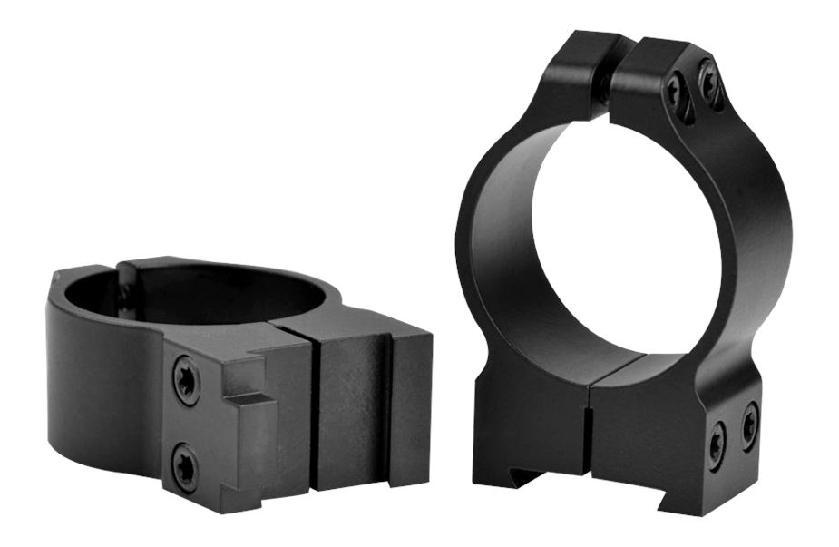 Warne 14BM CZ 550 Permanently Attached Scope Rings, Solid Steel, Vertically view 2