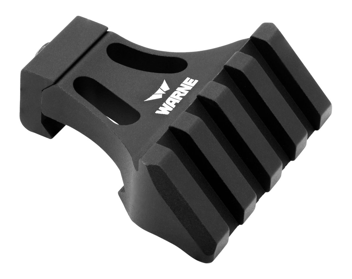 Warne A645TW Side Mount Adapter Picatinny Rail Black Aluminum