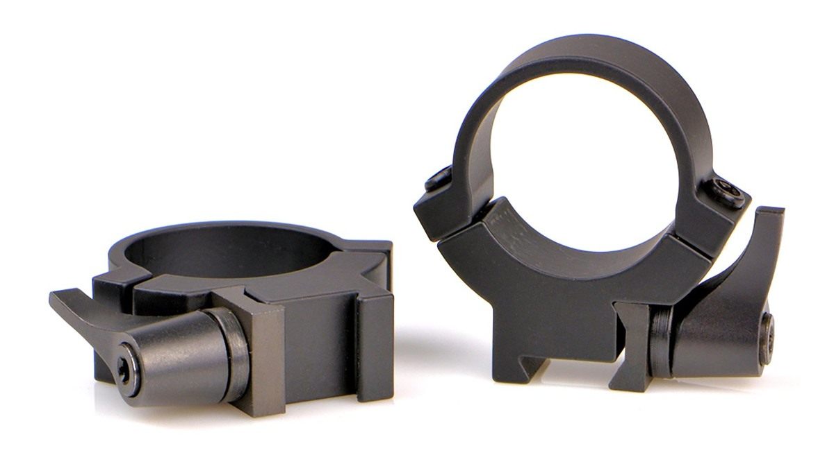 Warne 1 inch, Rimfire QD, Med Matte Black, Scope Optic Rings