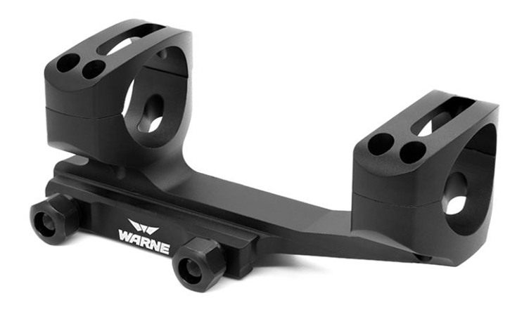 Warne Scope Mounts Tactical Gen 2 X-Skel Extended Cantilevered MSR 1in Blac view 2