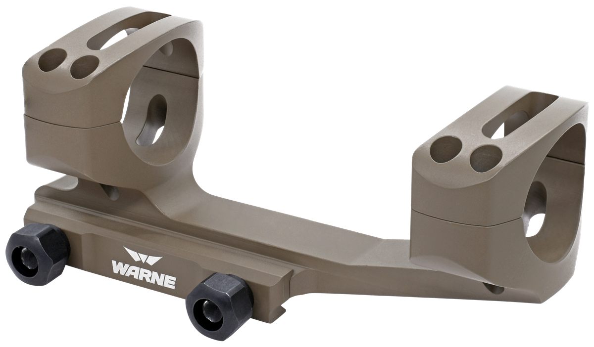 Warne XSKEL30DE Scope Mount/Ring Combo Flat Dark Earth Cerakote 30mm