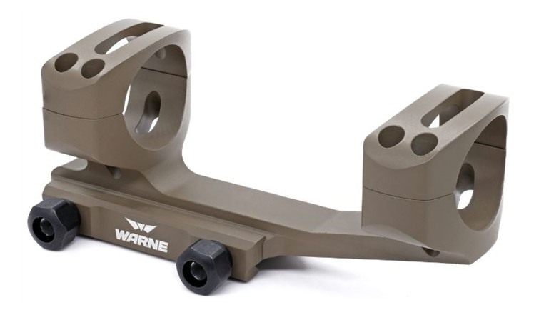 Warne XSKEL30DE Scope Mount/Ring Combo Flat Dark Earth Cerakote 30mm view 2