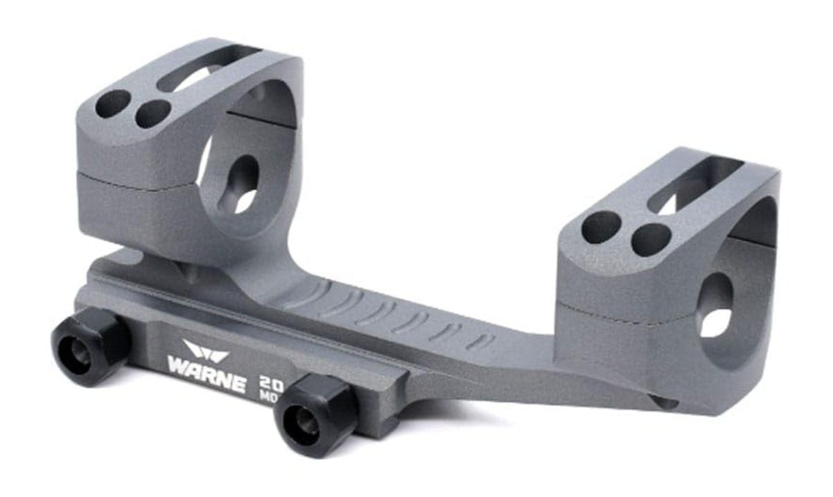 Warne LRSKEL1TG 20MOA, Extended Skeletonized 1 inch MSR Mount, in-Built Ste