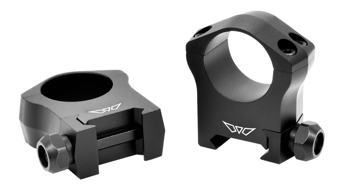Warne 7202M Mountain Tech Scope Mounts, 7075/T6 Aluminium, Fits Picatinny R