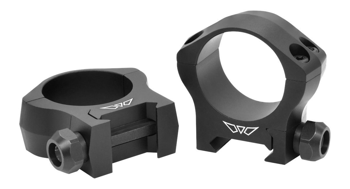Warne Scope Mounts 2-Piece Picatinny Style Mountain Tech Rings 30mm Low - M