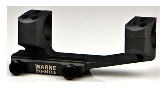 Warne LRSKEL30TW 20MOA, Extended Skeletonized 30mm MSR Mount, in-Built Stee view 4