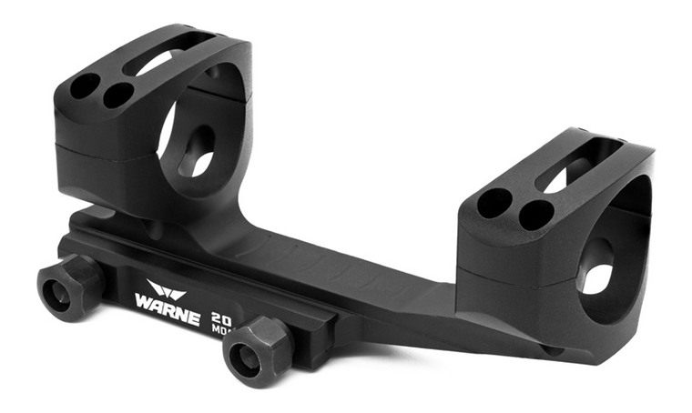 Warne LRSKEL34TW Skeletonized Scope Mount/Ring Combo Extended Black Anodize view 2