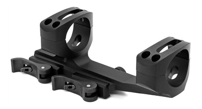Warne Scope Mounts QDXSKEL30TW Skeletonized Mount/Ring Combo Quick Detach B view 2