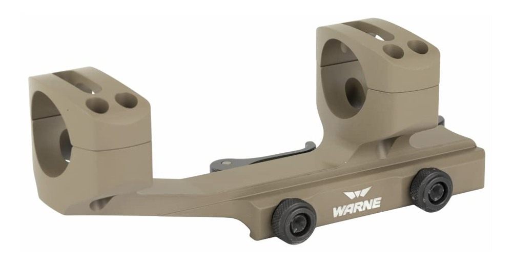 Warne QDXSKEL30DE, 30mm MSR Mount, 6061/T6 Aluminum, Steel Threaded Inserts