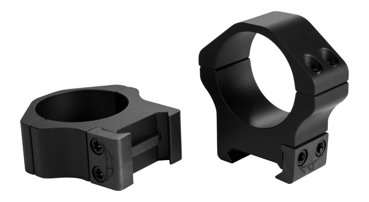 Warne Scope Mounts Maxima Horizontal, 30mm, PA, Optic Rings, Medium, Matte