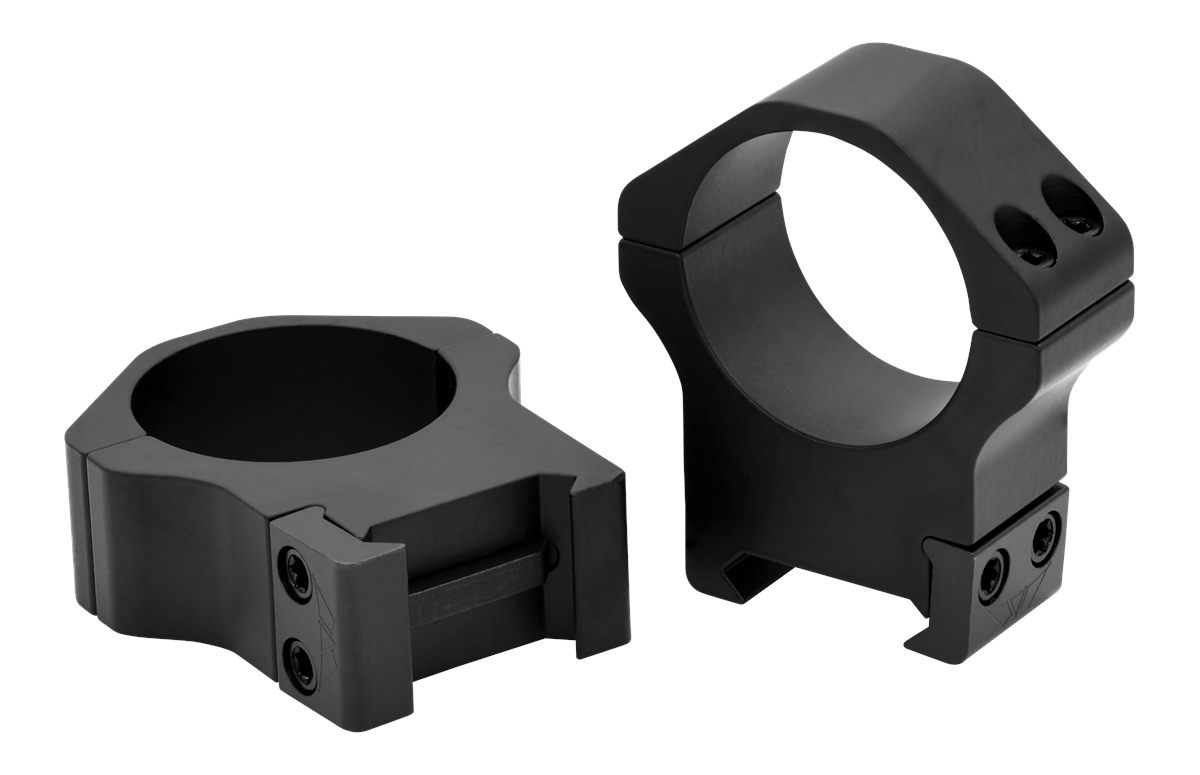 Warne Scope Mounts Maxima Horizontal, 30mm, PA, Optic Rings, High, Matte Bl