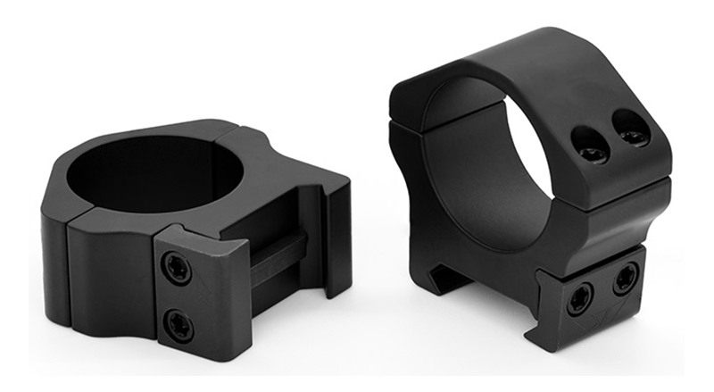 Warne Scope Mounts Maxima Horizontal, 30mm, PA, Optic Rings, High, Matte Bl view 2