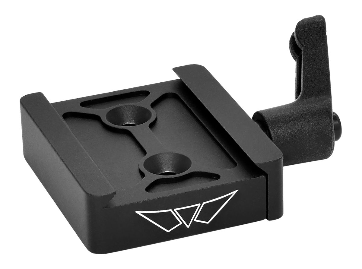Warne 7955M Arca Rail Adapter, Atlas, Toolless, Aluminum, Fits Bipods, Blac