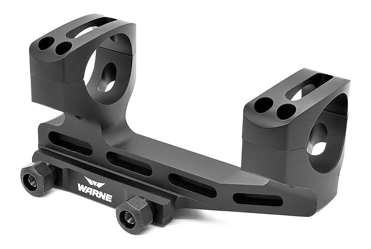 Warne Manufacturing SHXSKEL30TW X-Skel Scope Mount/Ring Combo Black Anodize