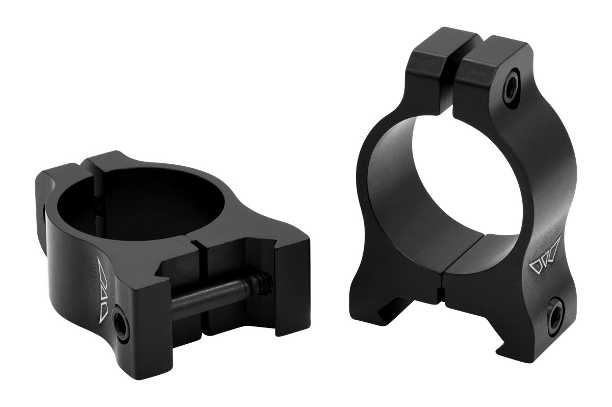 Warne Vapor 1 inch, Low Matte Black, Scope Optic Rings