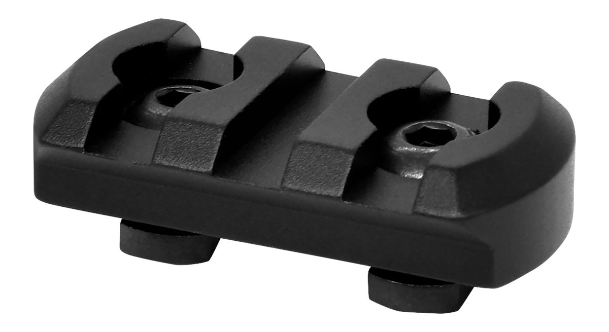 Warne Scope Mounts 6201M M-LOK 3 Slot Black Anodized Aluminum