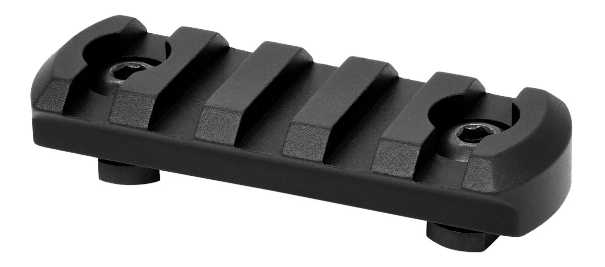 Warne Manufacturing 6202M M-LOK 5-Slot Black Anodized Aluminum