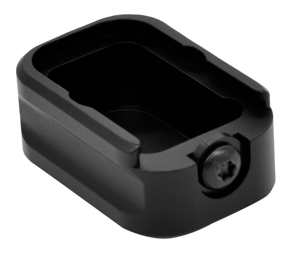 Warne MEG1932BLK Magazine Extension made of 6061-T6 Aluminum with Hardcoat