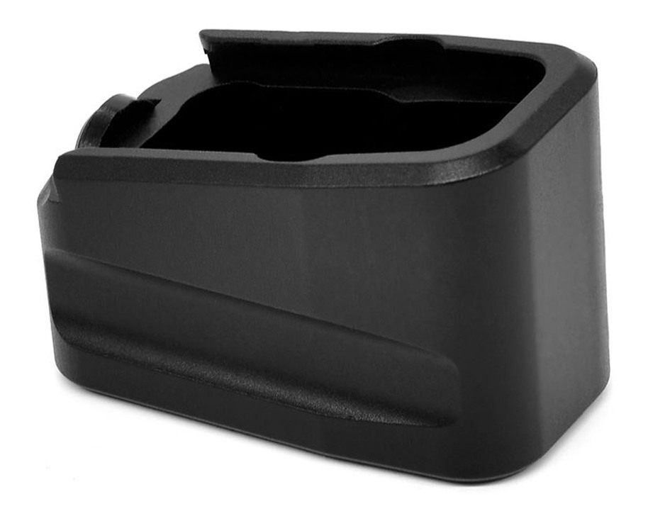Warne MEG422BLK Magazine Extension made of 6061-T6 Aluminum with Hardcoat A view 2