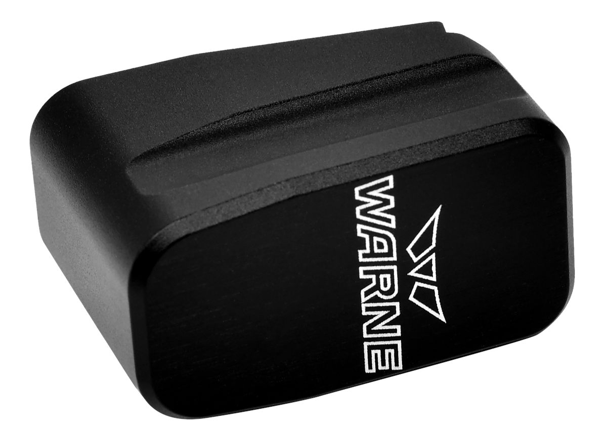 Warne Scope Mounts MEG432BLK Magazine Extension made of 6061-T6 Aluminum wi