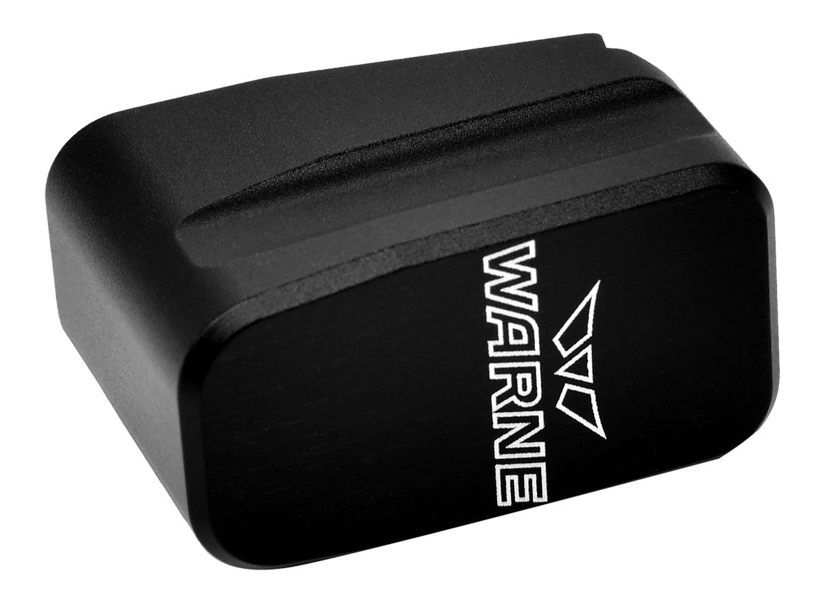 Warne Scope Mounts MEG43X2BLK Magazine Extension made of 6061-T6 Aluminum w