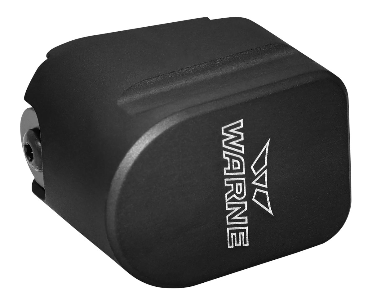 Warne Scope Mounts MESW54BLK Magazine Extension made of 6061-T6 Aluminum wi