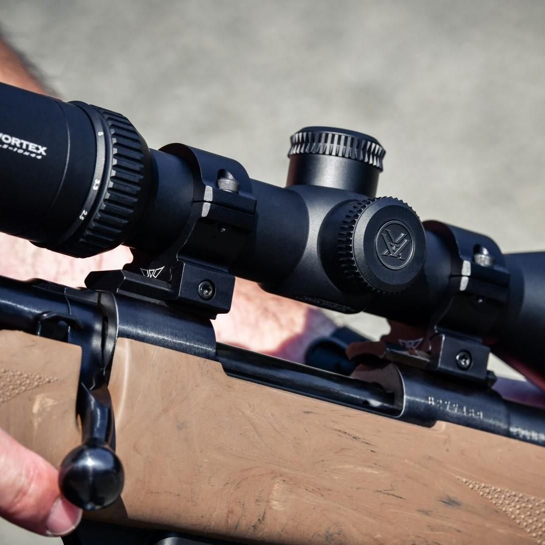 Warne Vapor Horizontal 1 inch, Low Matte Black, Scope Optic Rings view 2