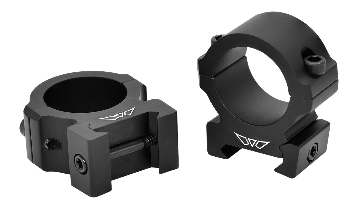 Warne Vapor Horizontal 1 inch, Medium Matte Black, Scope Optic Rings