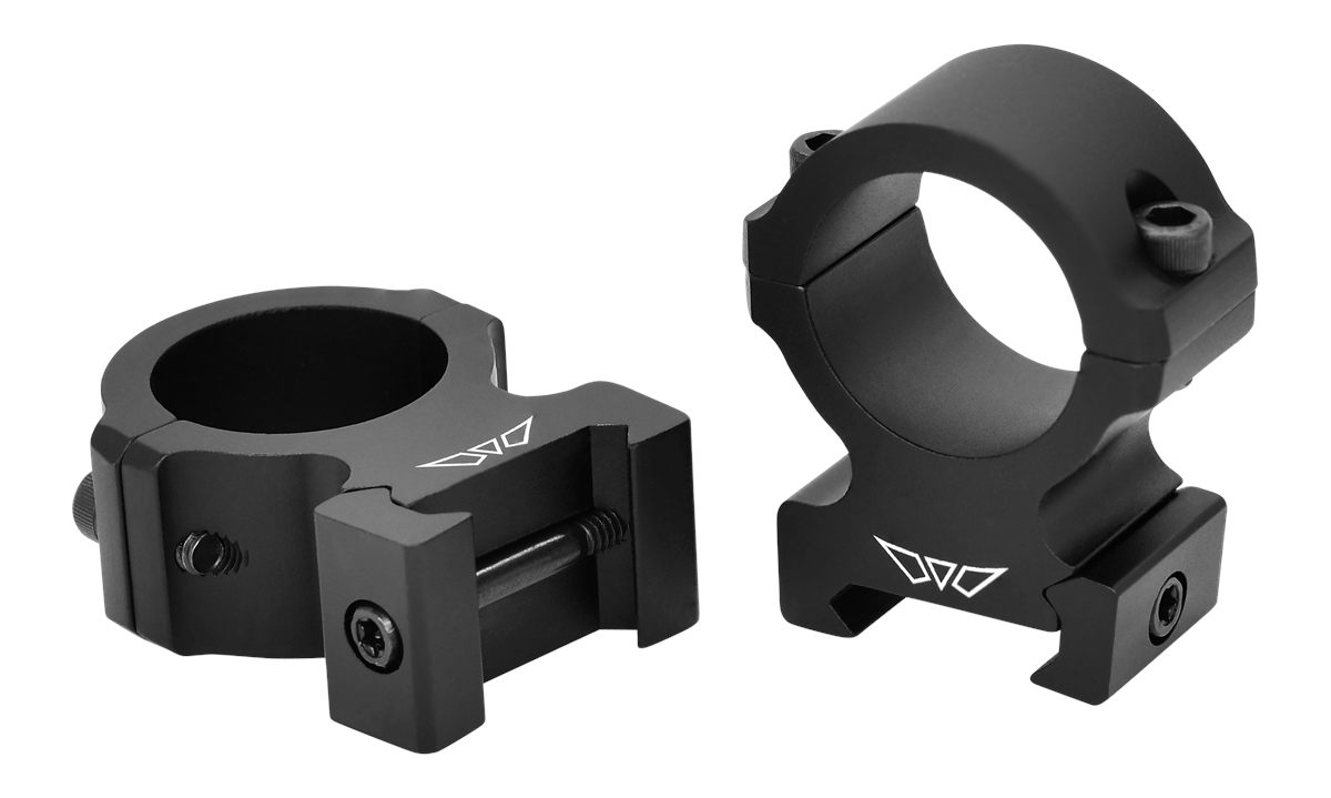Warne Vapor Horizontal 1 inch, High Matte Black, Scope Optic Rings