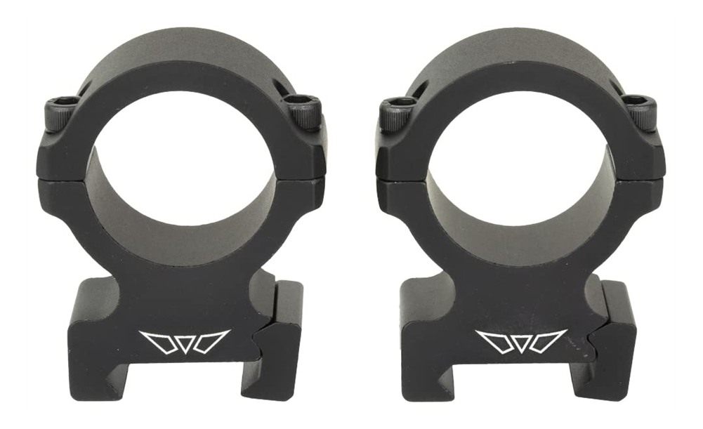 Warne Vapor Horizontal 1 inch, High Matte Black, Scope Optic Rings view 2