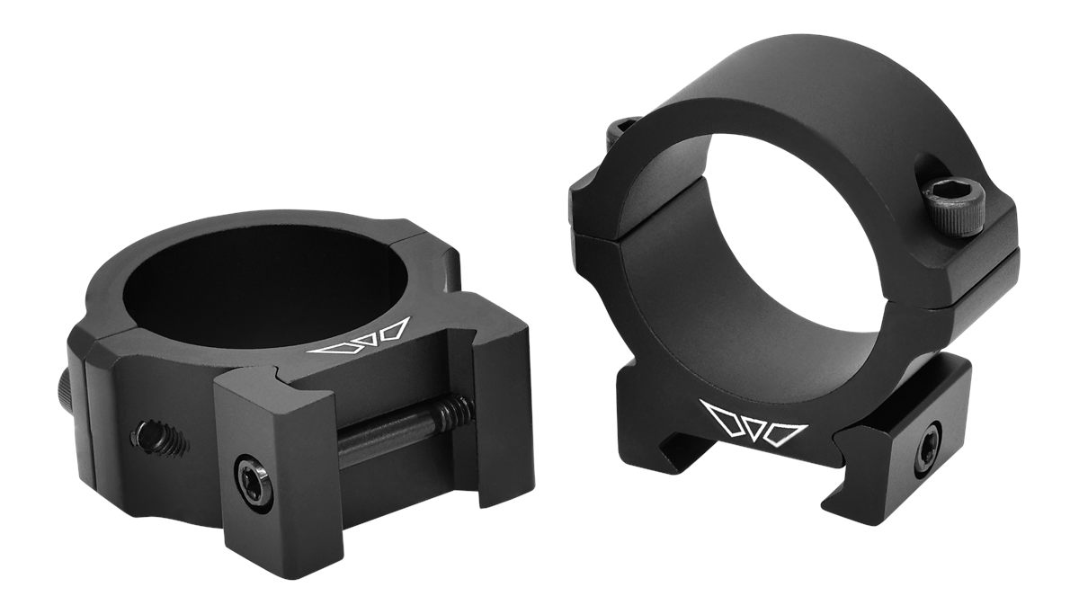 Warne Vapor Horizontal 30mm, Low Matte Black, Scope Optic Rings