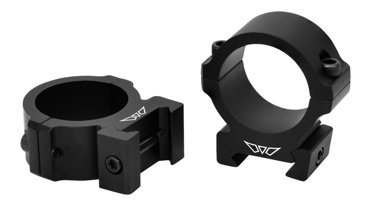 Warne Vapor Horizontal 30mm, Medium Matte Black, Scope Optic Rings