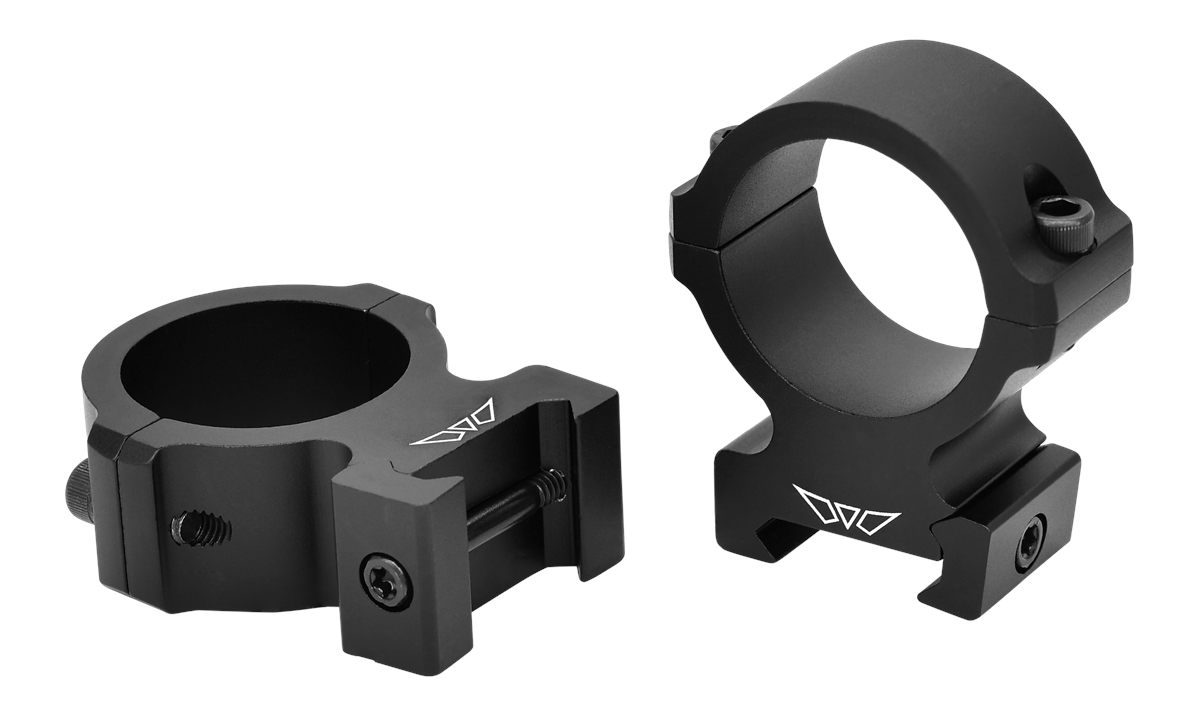 Warne Vapor Horizontal 30mm, High Matte Black, Scope Optic Rings