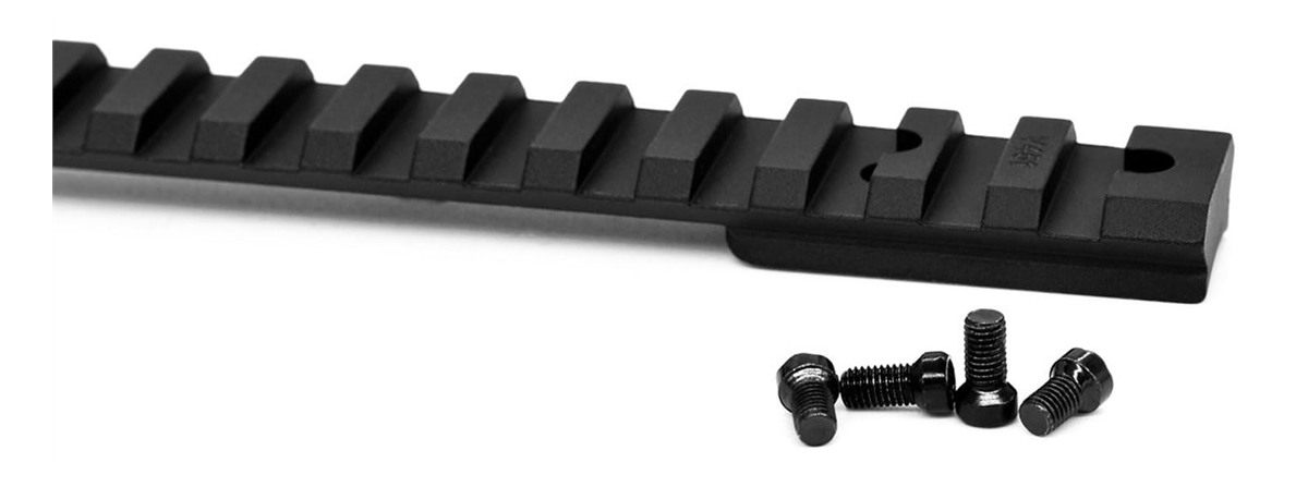 Warne 1-Piece Vapor 15 MOA Picatinny-Style (Stanag) Scope Base Ruger Americ view 2