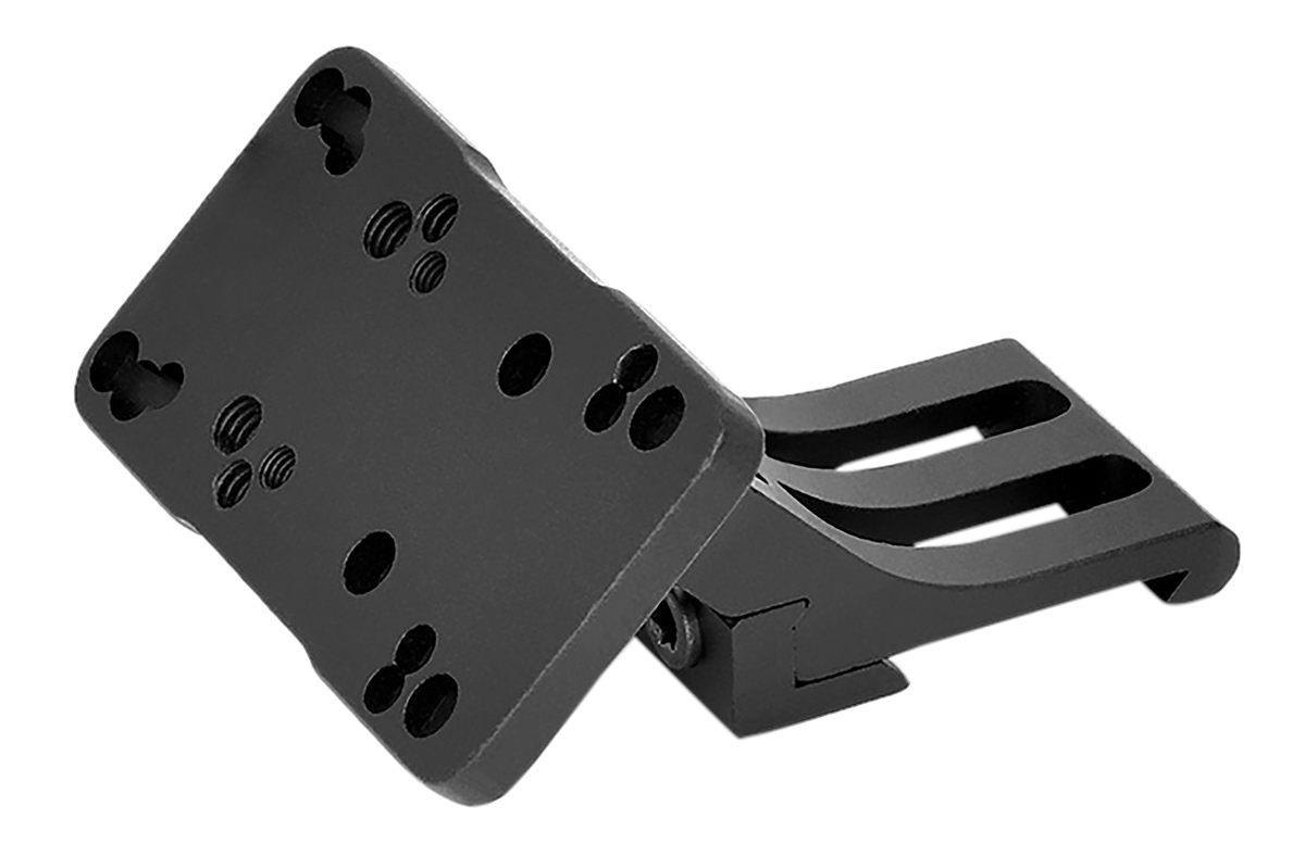 Warne Scope Mounts 6110MR Red Dot Riser 45 Degree Offset Reflex Black Anodi
