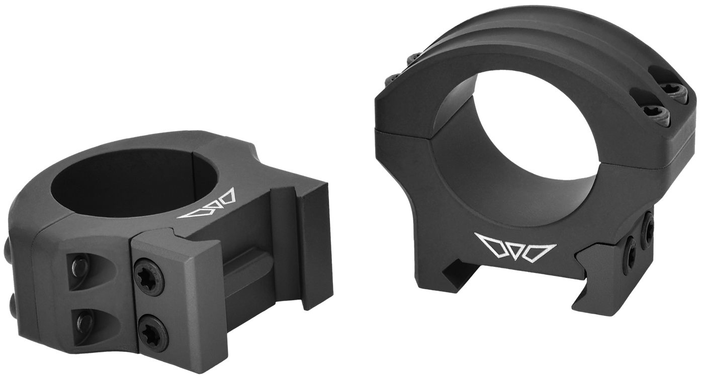 Warne 8500M Hyperlite Matte Black 1'' Low
