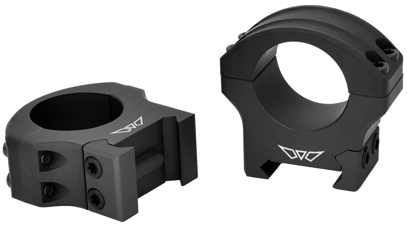 Warne 8501M Hyperlite Matte Black 1'' Medium