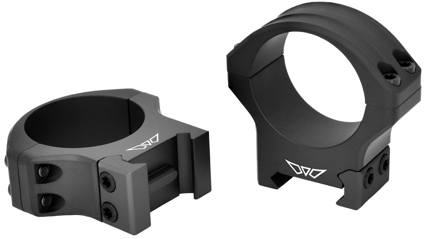 WARNE HyperLite Picatinny-Style Rings 34mm Medium Matte Black