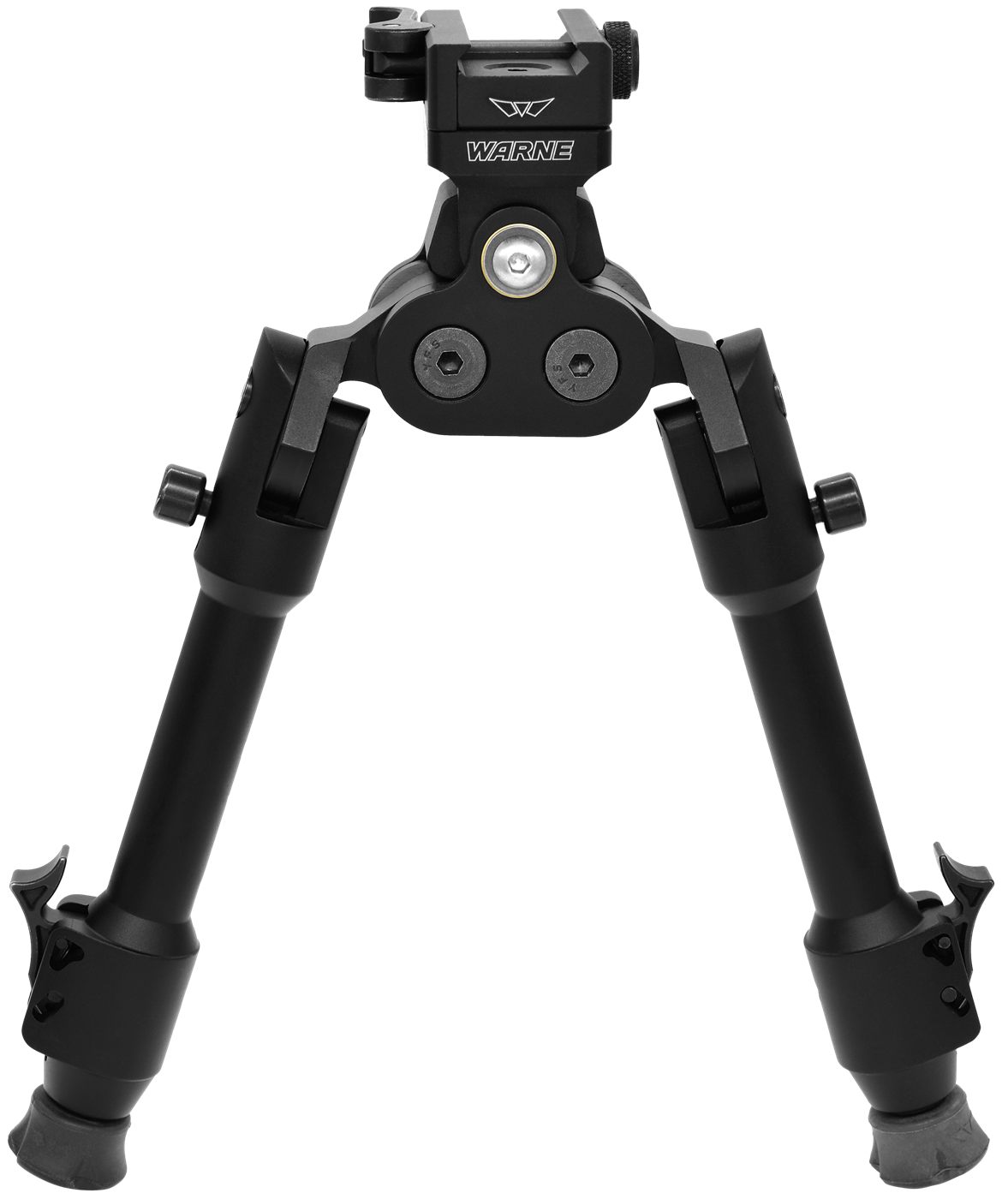 Warne Manufacturing 7923M Skyline Pro Bipod Black Anodized QD Picatinny Hea