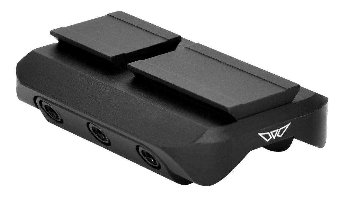 Warne Manufacturing 6112M Red Dot Reflex Mount Shotgun Rib Black Anodized A