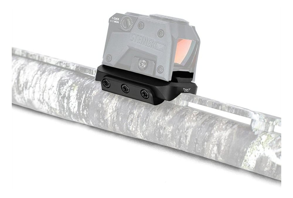 Warne Manufacturing 6112M Red Dot Reflex Mount Shotgun Rib Black Anodized A view 2
