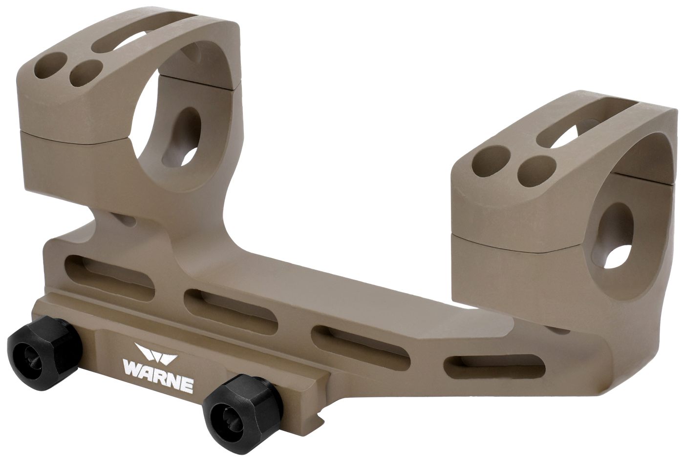 Warne LRSKEL30DE Skeletonized Scope Mount/Ring Combo Extended Dark Earth Al