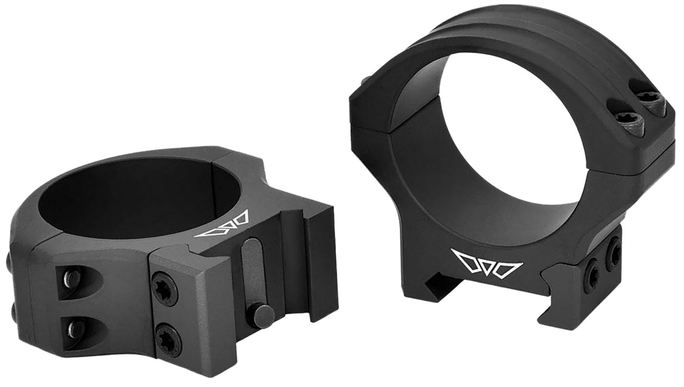 Warne 8550M HyperLite Black Aluminum 1in Tube Medium Maxima/Weaver/Picatinn