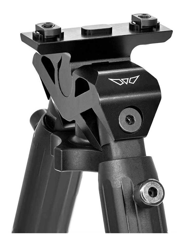 Warne V7934M Vapor M-Lok Bipod Matte Black Aluminum view 2