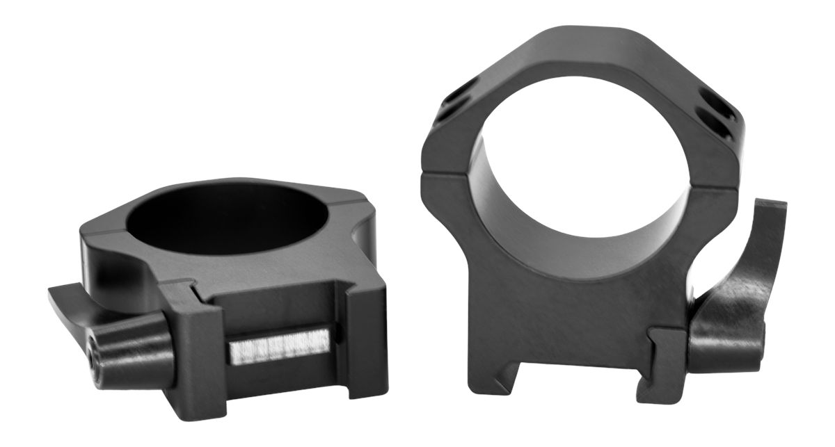 Warne Scope Mounts Rings Maxima Horizontal Quick Detach 34mm High Matte