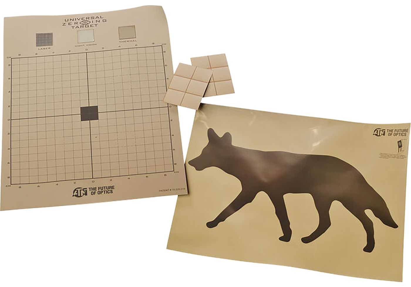 ATN ACMKIRTGCY Thermal Target Kit Coyote Paper 30in x 24in Brown Includes 1