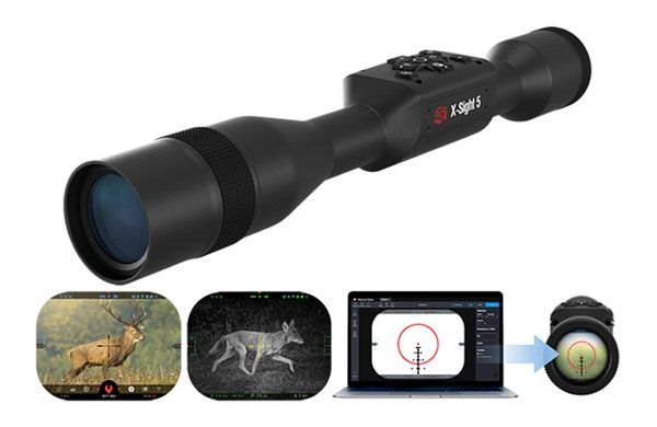 ATN DGWSXS5255P X-Sight 5 Night Vision Rifle Scope Black Anodized 5-25x, 30 view 5